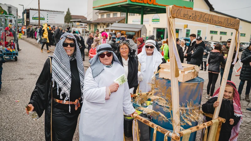 RawmanPictures - Sebastian Schiefermayr | Faschingsumzug Weißkirchen | Karnevalsumzug: Menschen in Kostümen, farbenfrohe Straßenfest-Fotografie. Perfekt für Event-Impressionen.