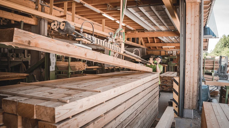RawmanPictures - Sebastian Schiefermayr | Sägewerk Löberbauer | Holzverarbeitung in Sägewerk: Effiziente Produktion und Handwerk.